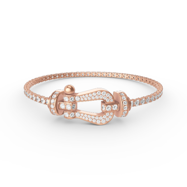[Royal Jewellery]FORCE  LARGE HORSESHOE FULL DIAMOND TENNIS BRACELET