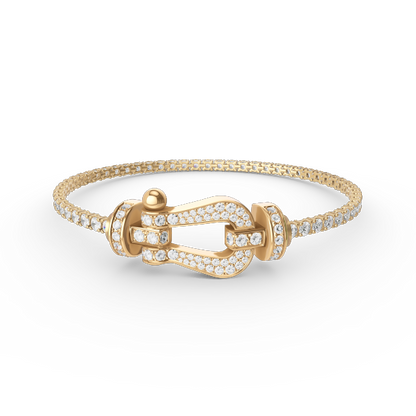 [Royal Jewellery]FORCE  LARGE HORSESHOE FULL DIAMOND TENNIS BRACELET