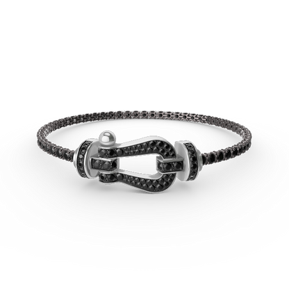 [Royal Jewellery]FORCE  LARGE HORSESHOE FULL DIAMOND TENNIS BRACELET